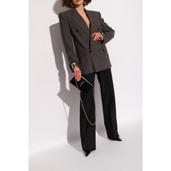 Saint Laurent Anouk Ankle Strap Pumps in Nero 38 With Box Womens High Heels - Picture 16 of 16